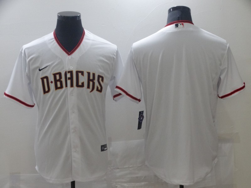 Men's Arizona Diamondbacks White Blank Jersey